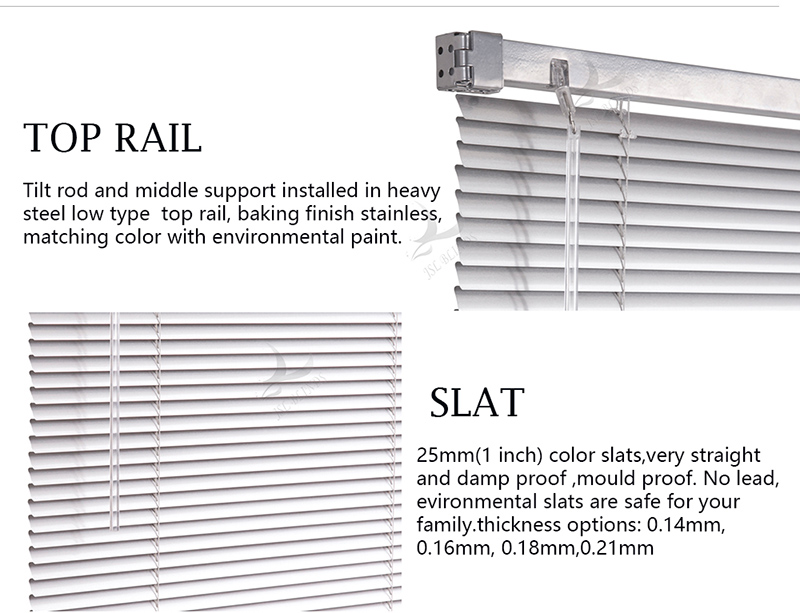 silver venetian blind